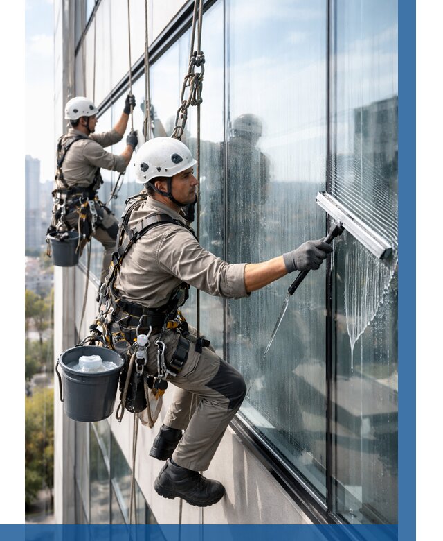 Мойка окон альпинистами в Наро-Фоминске от 4610 р. | ВЫСОТНИК-Нр-