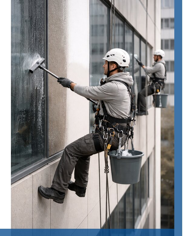 Мойка фасадов зданий в Наро-Фоминске под ключ от 359 р. | ВЫСОТНИК-Нр-