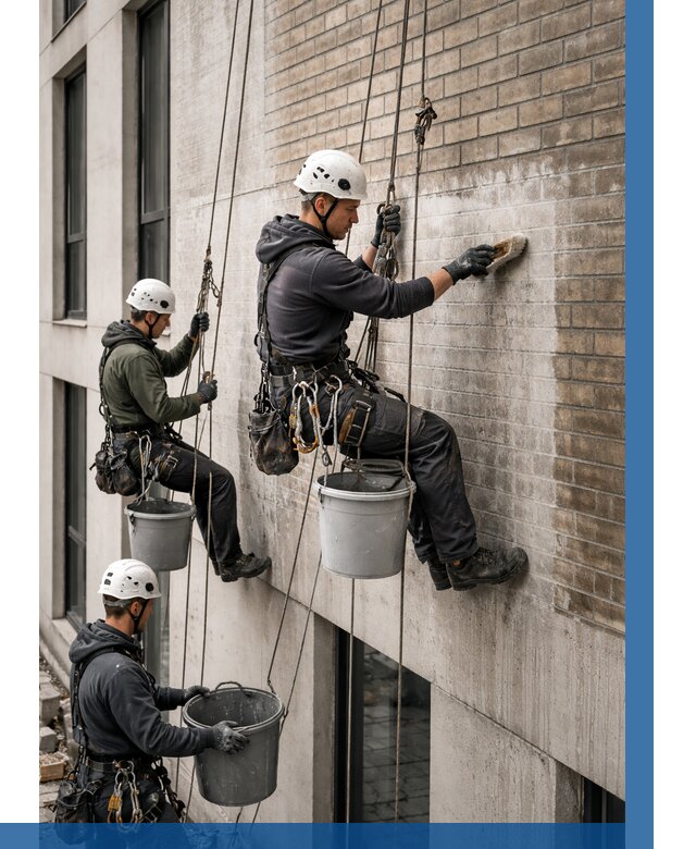 Удаление высолов с фасада в Наро-Фоминске от 256 р. | ВЫСОТНИК-Нр-