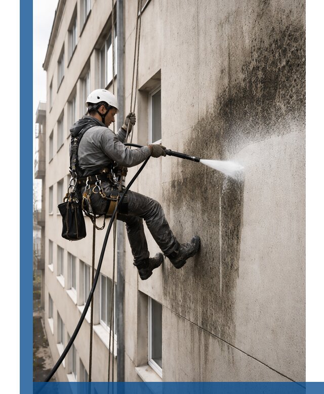 Профессиональная очистка фасадов от плесени в Наро-Фоминске