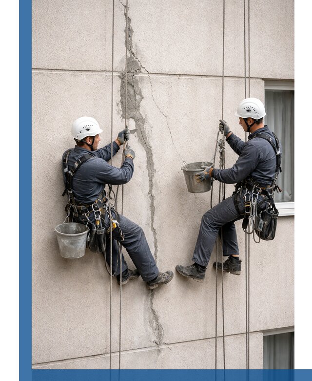 Заделка трещин на фасаде в Наро-Фоминске с гарантийным ремонтом