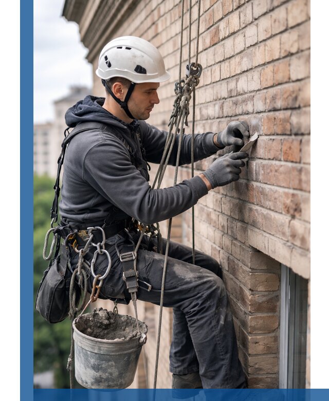 Качественный ремонт кирпичной кладки фасада в Наро-Фоминске с гарантией