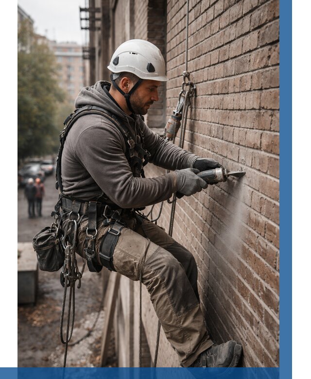 Расшивка кирпичных швов в Наро-Фоминске от 615 р. | ВЫСОТНИК-Нр-