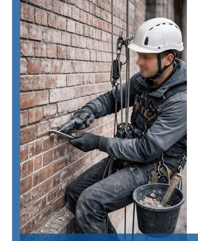 Расшивка кирпичных швов фасадов и стен, ремонт в Наро-Фоминске