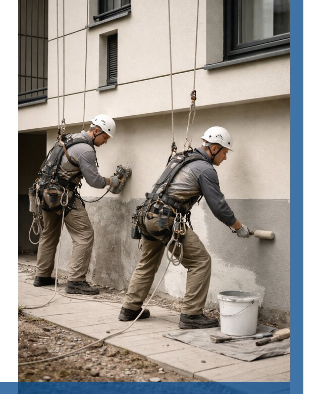 Окраска цоколя здания в Наро-Фоминске от 461 р. под ключ | ВЫСОТНИК-Нр-