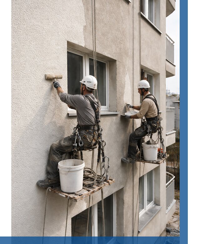 Нанесение короеда на фасад в Наро-Фоминске от 461 р. | ВЫСОТНИК-Нр-