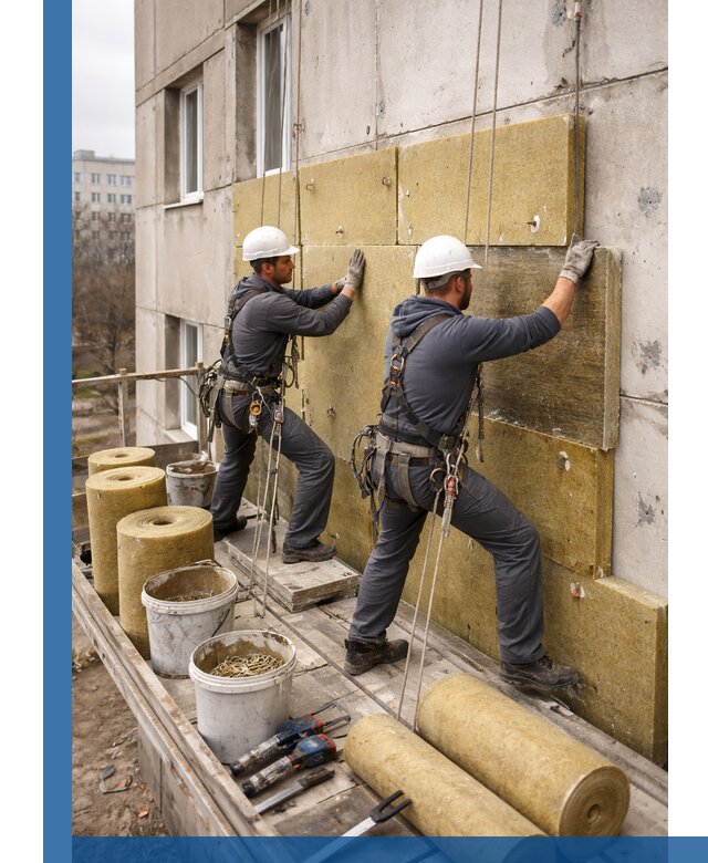 Утепление фасада минватой в Наро-Фоминске под ключ с гарантией