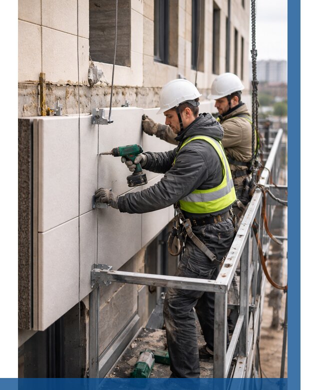 Монтаж фасадных термопанелей в Наро-Фоминске от 1537 р. | ВЫСОТНИК-Нр-