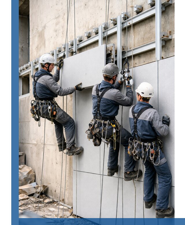 Монтаж вентилируемого фасада в Наро-Фоминске под ключ с гарантией качества