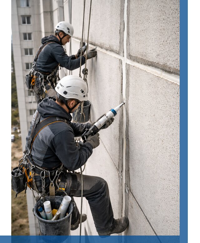 Герметизация межпанельных швов в Наро-Фоминске от 717 р. | ВЫСОТНИК-Нр-