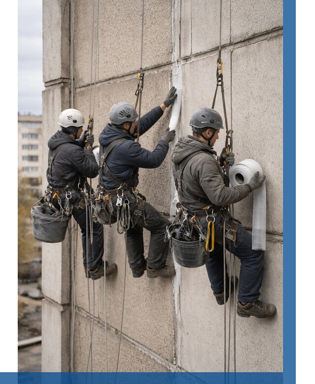 Ремонт межпанельных швов в Наро-Фоминске от 768 р. | ВЫСОТНИК-Нр-