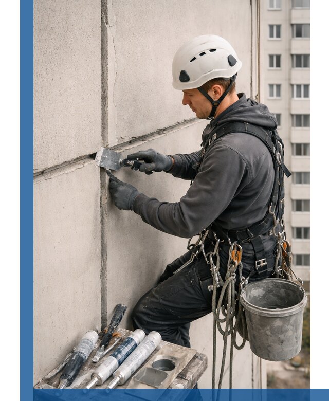 Ремонт межпанельных швов в Наро-Фоминске герметизация и восстановление