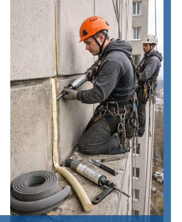 Теплый шов межпанельные швы в Наро-Фоминске от 717 р. | ВЫСОТНИК-Нр-