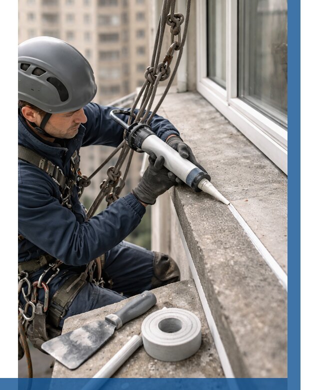 Герметизация балконного козырька в Наро-Фоминске от 4610 р. | ВЫСОТНИК-Нр-