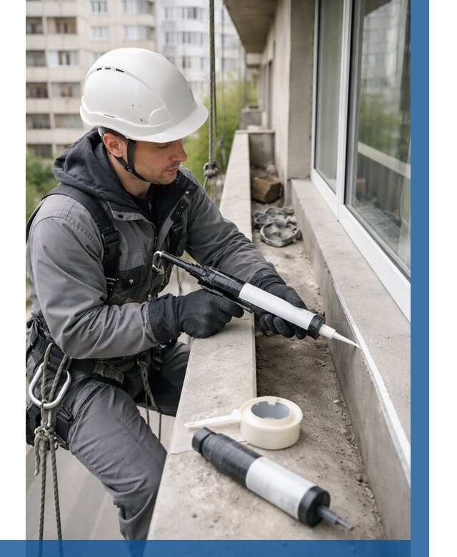 Герметизация швов лоджии в Наро-Фоминске от 4610 р. | ВЫСОТНИК-Нр-