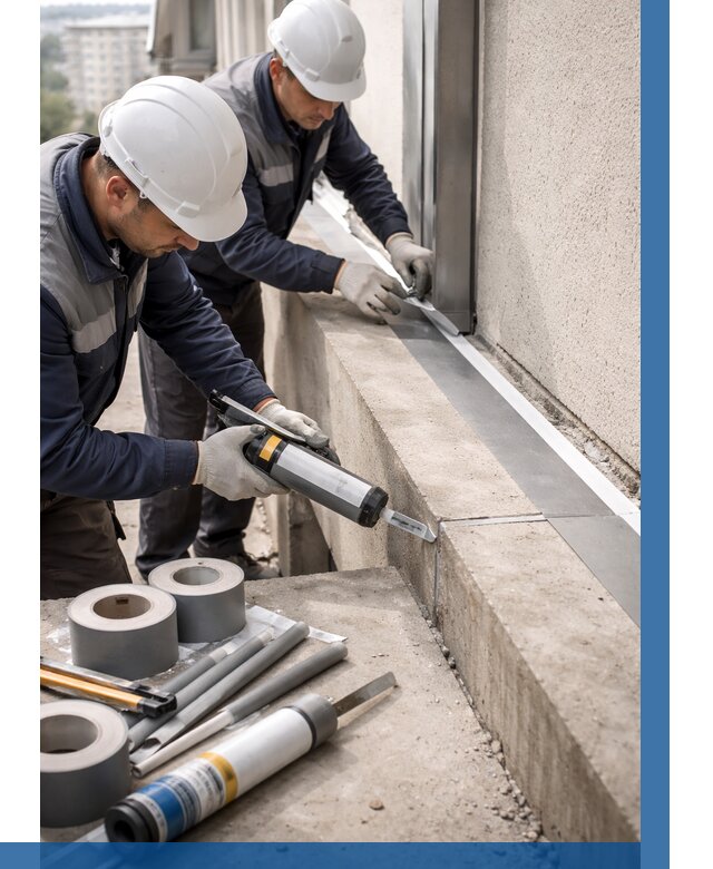 Герметизация примыкания балкона в Наро-Фоминске от 4610 р. | ВЫСОТНИК-Нр-