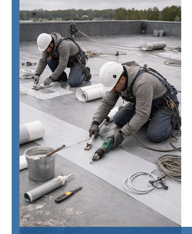 Ремонт мембранной кровли в Наро-Фоминске качественно и с гарантией