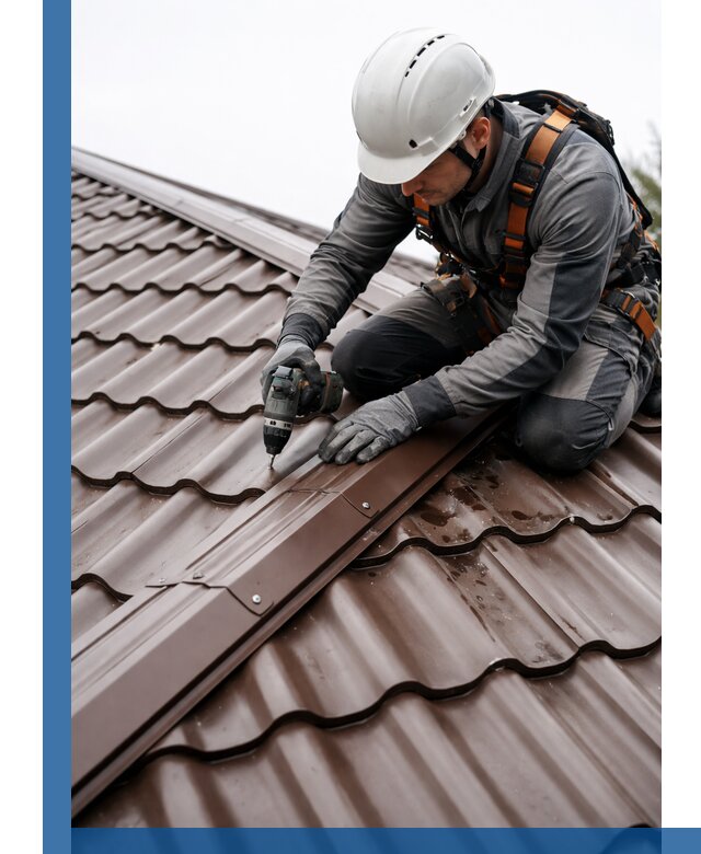 Ремонт металлочерепицы на крыше в Наро-Фоминске профессионально