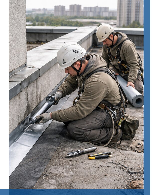 Ремонт кровельных примыканий в Наро-Фоминске от 1229 р. | ВЫСОТНИК-Нр-