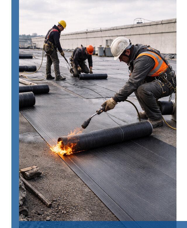 Монтаж наплавляемой кровли в Наро-Фоминске профессионально