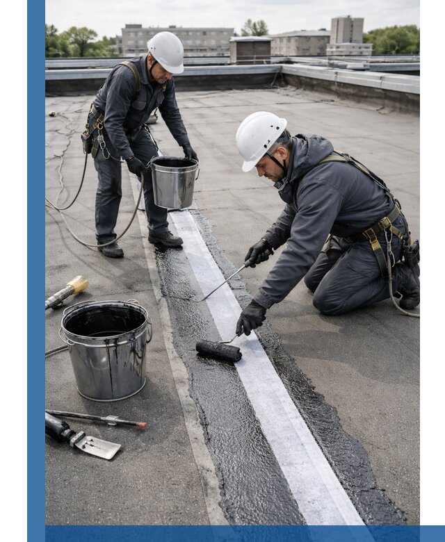 Гидроизоляция кровли мастикой в Наро-Фоминске надежная защита