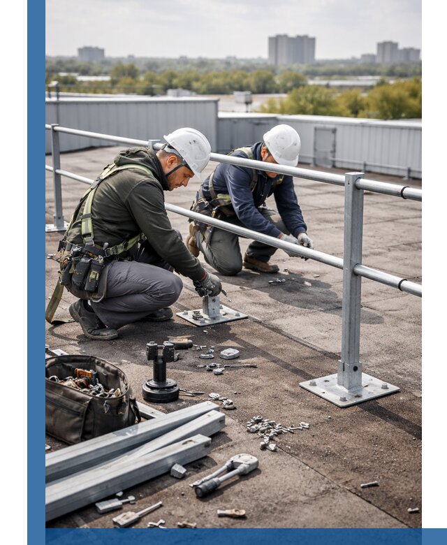 Монтаж кровельного ограждения в Наро-Фоминске под ключ с гарантией