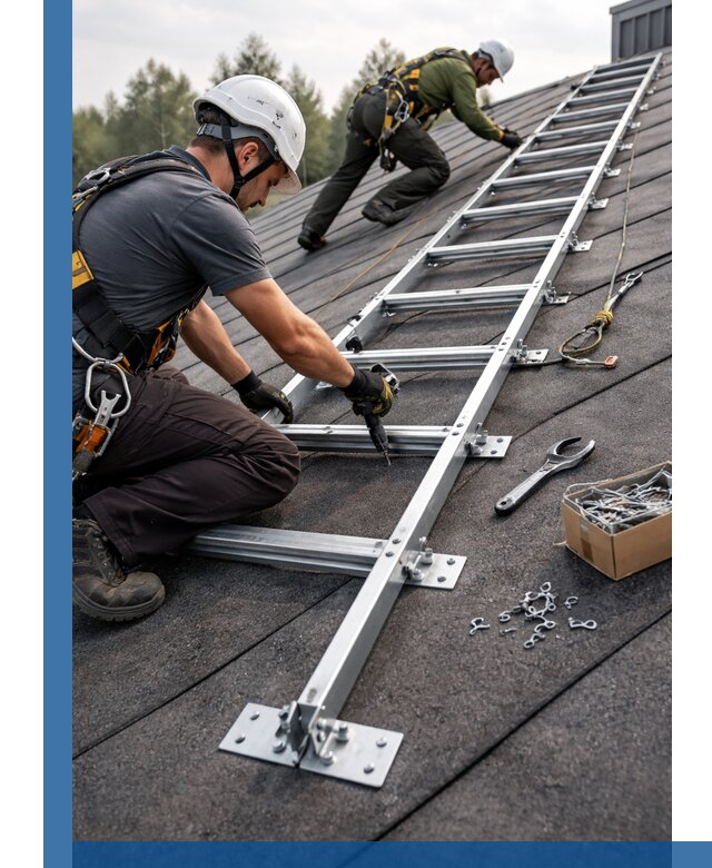 Профессиональный монтаж кровельной лестницы в Наро-Фоминске под ключ