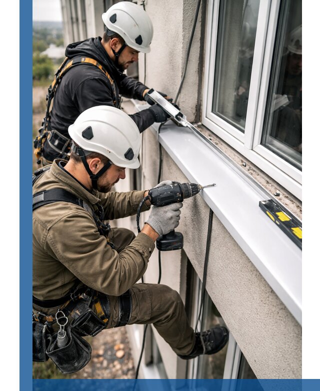 Профессиональный монтаж оконных отливов и отведения воды в Наро-Фоминске