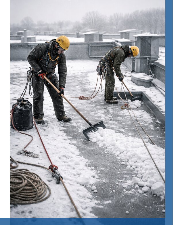 Очистка крыши от снега в Наро-Фоминске от 7684 р. | ВЫСОТНИК-Нр-