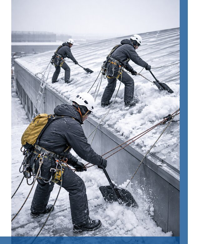 Очистка навесов от снега в Наро-Фоминске от 4610 р. | ВЫСОТНИК-Нр-