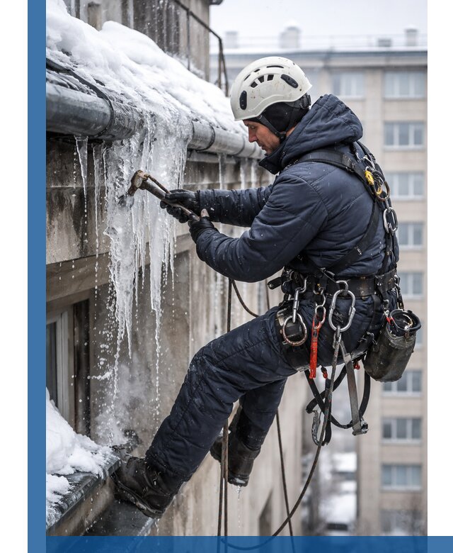 Удаление наледи и чистка водостоков в Наро-Фоминске оперативно и безопасно