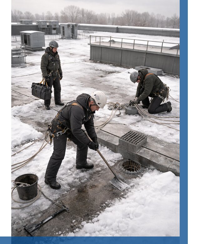 Абонентское обслуживание кровли зимой в Наро-Фоминске от 8196 р. | ВЫСОТНИК-Нр-