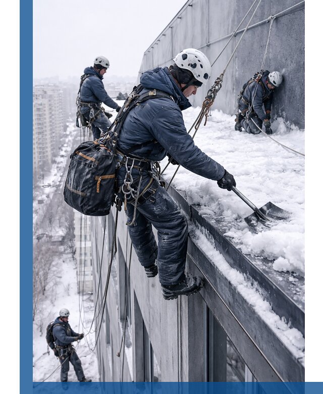 Абонентское обслуживание кровли зимой в Наро-Фоминске регулярный уход