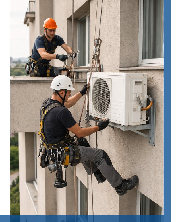 Монтаж внешнего блока кондиционера в Наро-Фоминске от 6659 р. | ВЫСОТНИК-Нр-