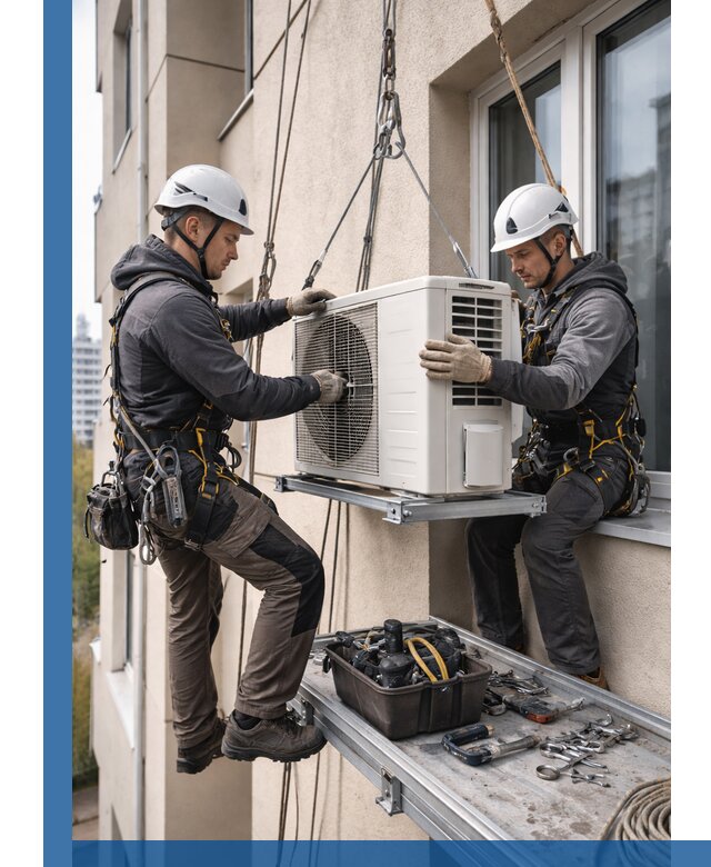 Перенос внешнего блока кондиционера в Наро-Фоминске с монтажом и крепежом