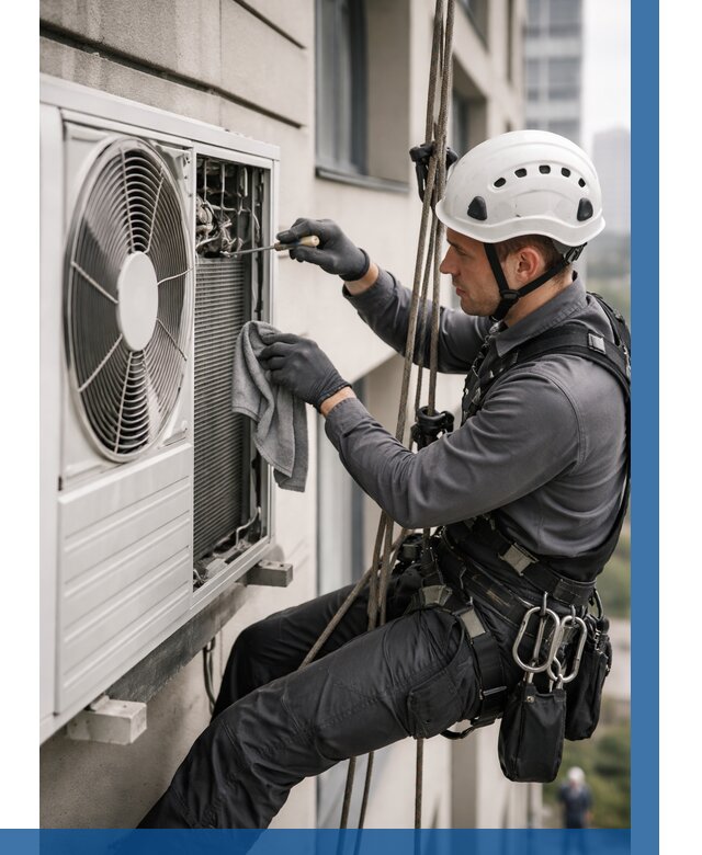 Обслуживание внешнего блока кондиционера в Наро-Фоминске от 2766 р.ВЫСОТНИК-Нр-