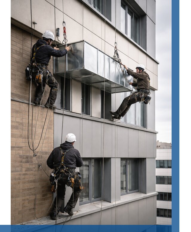 Монтаж воздуховодов на фасаде в Наро-Фоминске от 1537 р. | ВЫСОТНИК-Нр-