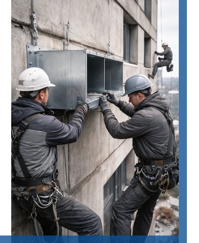 Монтаж вентиляционных коробов в Наро-Фоминске от 3074 р. | ВЫСОТНИК-Нр-