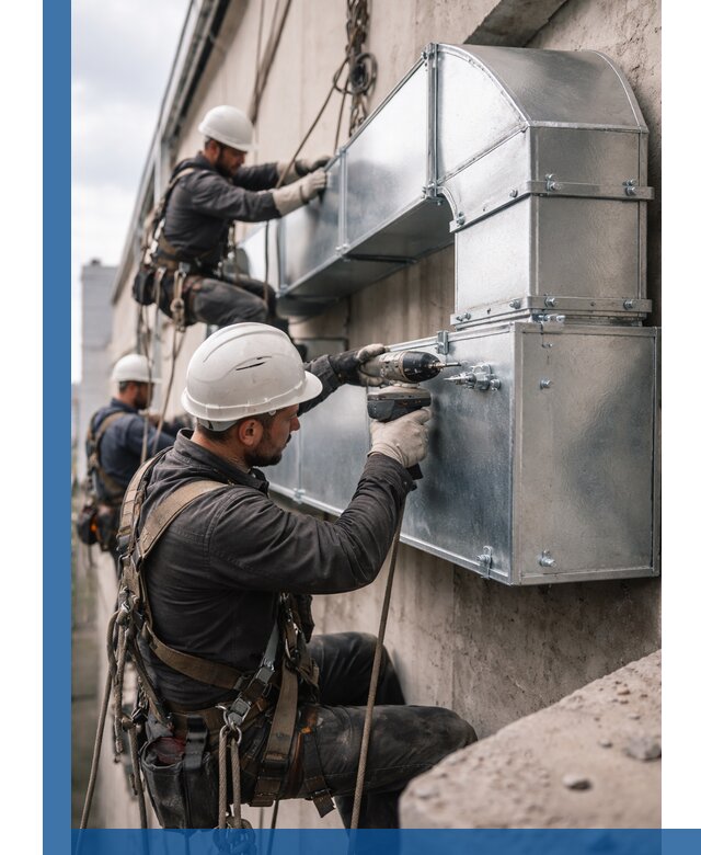 Профессиональный монтаж вентиляционных коробов в Наро-Фоминске под ключ