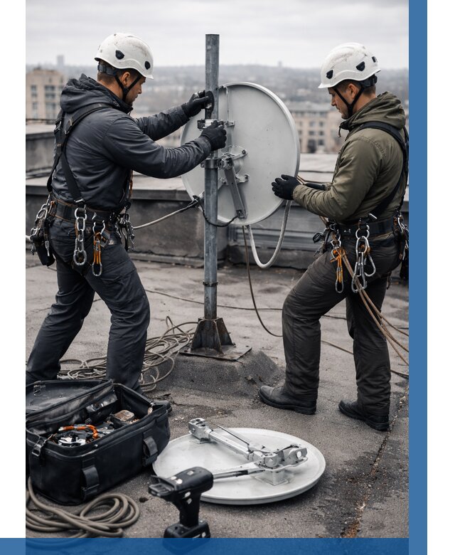 Демонтаж антенн на крыше в Наро-Фоминске от 4610 р. | ВЫСОТНИК-Нр-