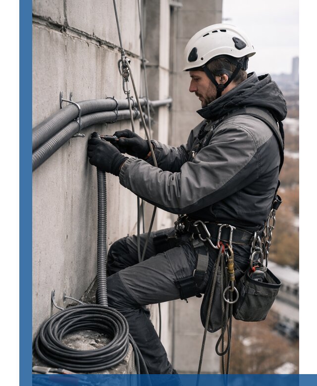 Профессиональный монтаж гофры для кабеля в Наро-Фоминске с гарантией