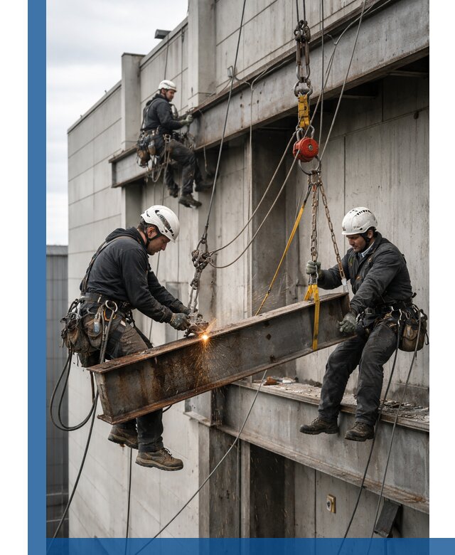 Демонтаж металлоконструкций на высоте в Наро-Фоминске под ключ