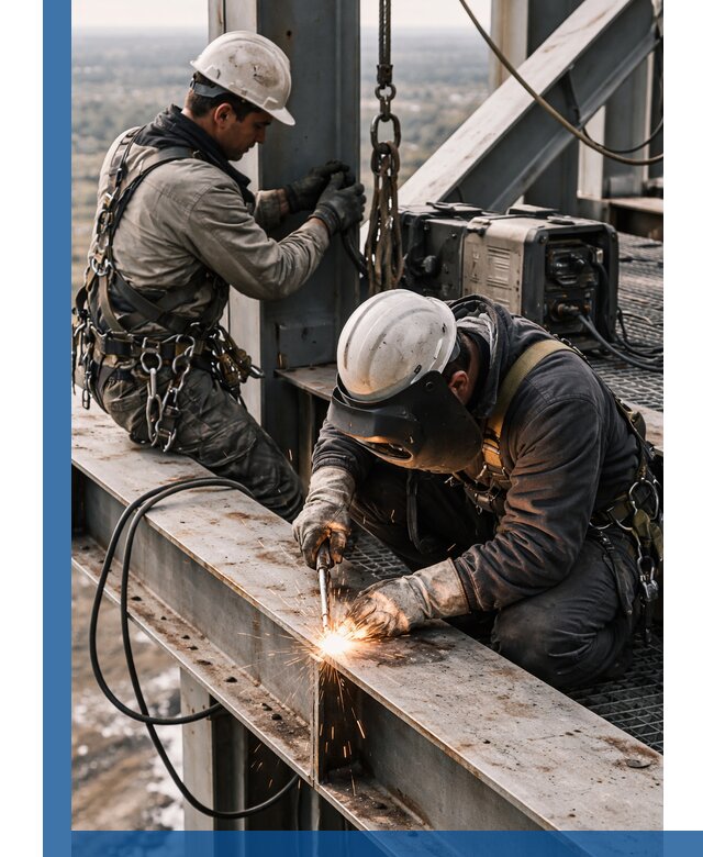 Высотные сварочные работы в Наро-Фоминске для промышленных объектов