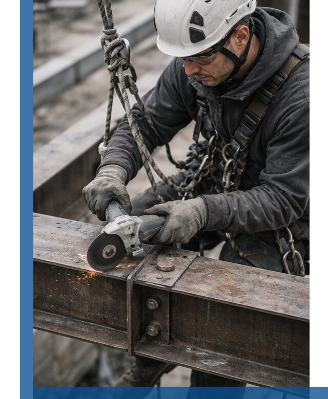 Резка металла на высоте в Наро-Фоминске для зданий и конструкций