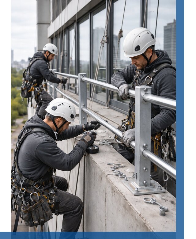 Монтаж ограждений на высоте в Наро-Фоминске, от 1229 р. | ВЫСОТНИК-Нр-