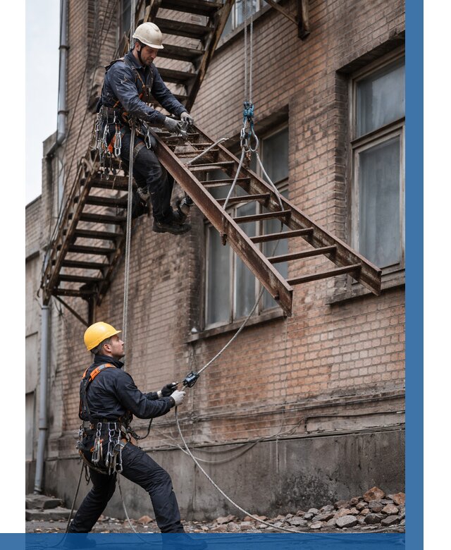 Демонтаж пожарной лестницы в Наро-Фоминске от 12294 р. | ВЫСОТНИК-Нр-
