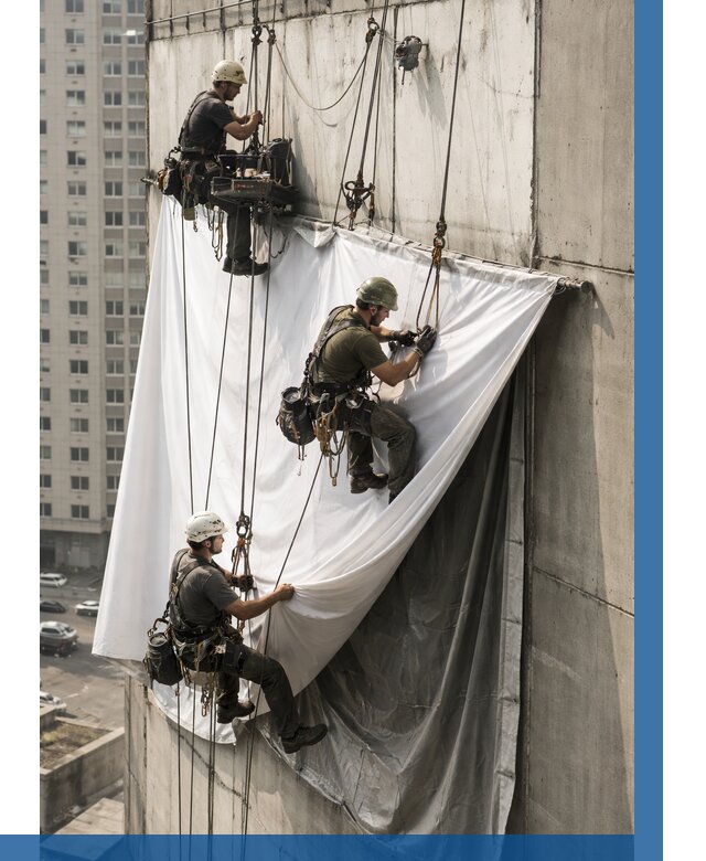 Замена баннерного полотна в Наро-Фоминске от 6659 р. | ВЫСОТНИК-Нр-—заказать