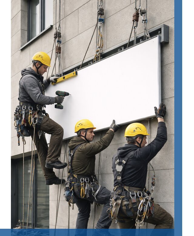 Монтаж рекламной вывески в Наро-Фоминске от 8196 р. | ВЫСОТНИК-Нр-