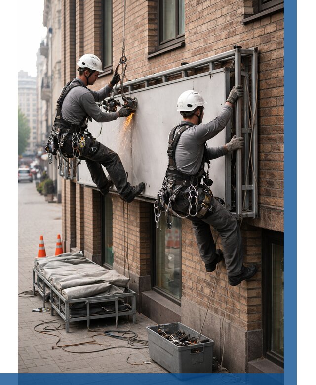 Демонтаж рекламной вывески в Наро-Фоминске от 6659 р. | ВЫСОТНИК-Нр-