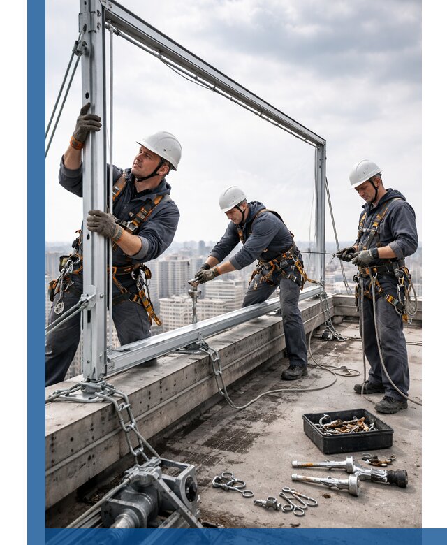 Монтаж крышных рекламных конструкций под ключ в Наро-Фоминске